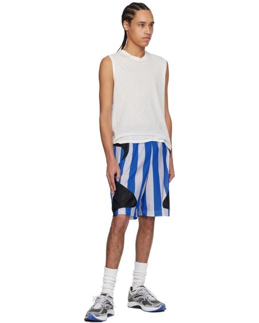 Perks And Mini Blue Mondschein Mesh Shorts for men