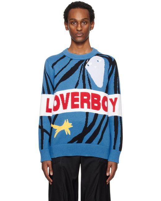 Charles Jeffrey Blue 'loverboy' Sweater for men