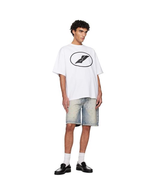 we11done White Smile Logo T-Shirt for men