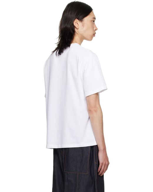 SAGE NATION White Short Sleeve Lock T-Shirt for men