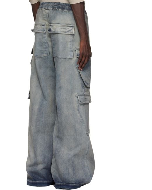 メンズ Rick Owens インディゴ Porterville Double Cargo Jumbo メンズ Rick Owens インディゴ Porterville Double Cargo Jumbo