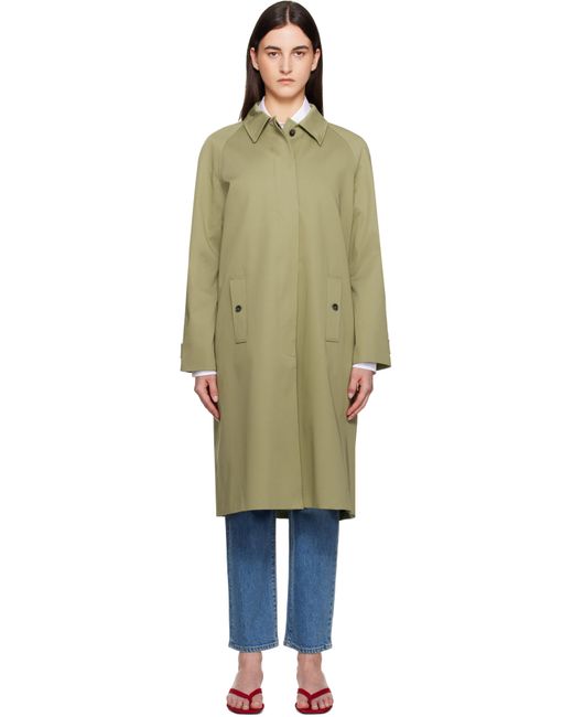 Anine Bing Multicolor Khaki Randy Trench Coat