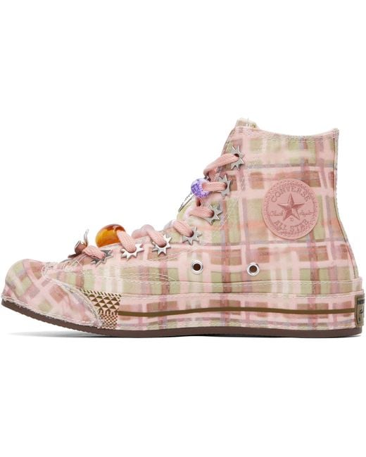 Collina Strada Pink Converse Edition Chuck 70 Hi Sneakers