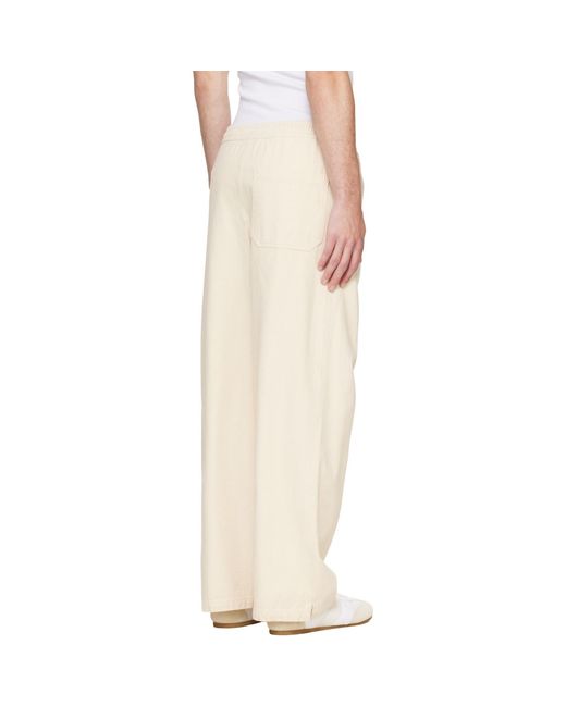 A.P.C. Natural Off- Verlaine Denim Lounge Pants for men