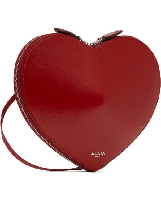 Alaïa レッド 'Le Coeur' カーフスキン バッグ Red