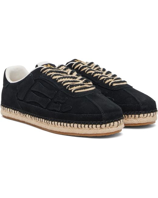 Amiri Black Pacific Bones Espadrilles for men