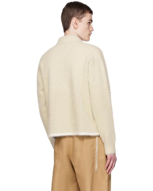 Jacquemus Off-white Le Papier 'le Polo Neve' Polo in Natural