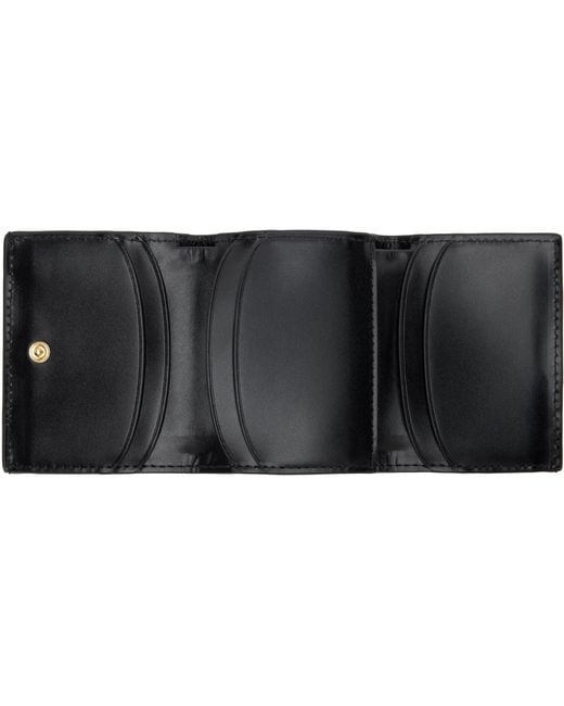 A.P.C. Black Trifold Genève Wallet
