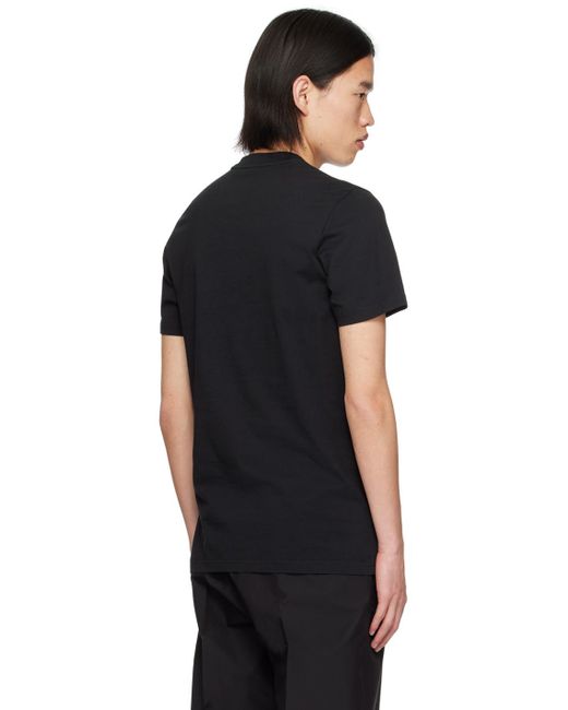 Moncler Black Printed T-Shirt for men