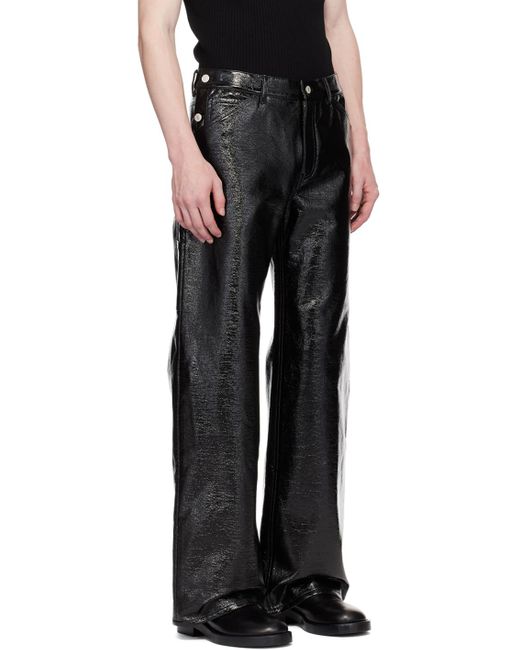 Pantalon de marin noir Courreges pour homme en coloris Black