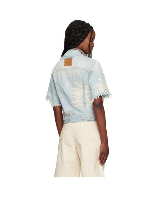 Acne Multicolor Mended Denim Jacket