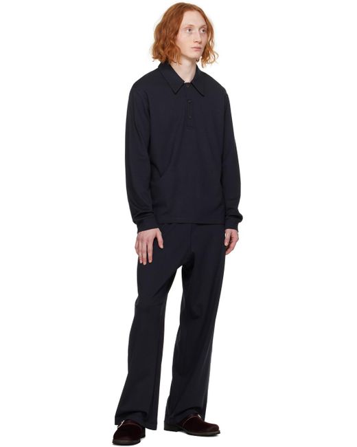 Our Legacy Blue Navy Reduced Trousers for men