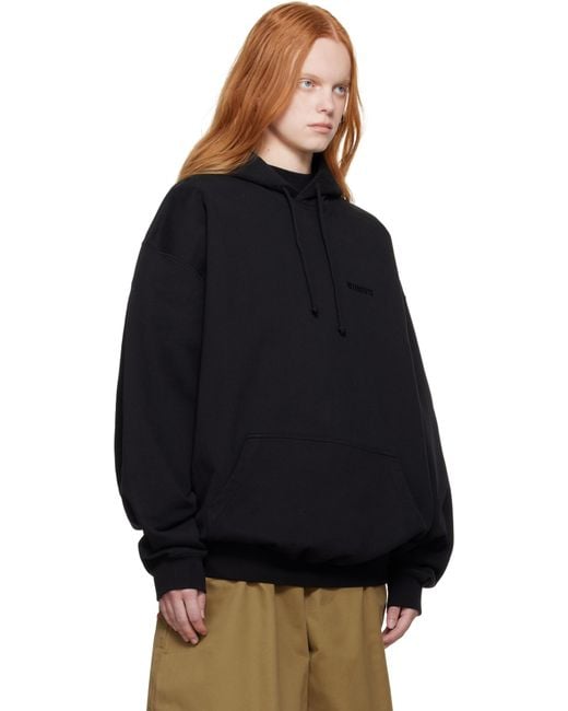 Vetements Black Logo Oversized Hoodie