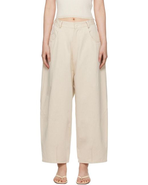 Cordera Natural Off- baggy Trousers
