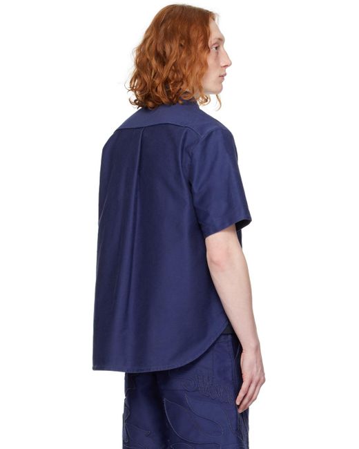 Sacai Blue Patch Pocket Shirt for men