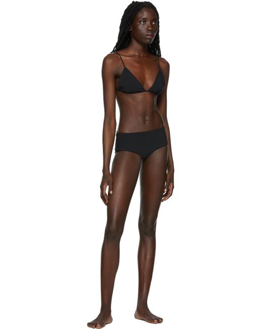 The Row Black Ssense Exclusive Fotini Bikini Top