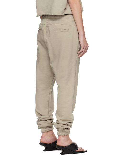 Rick Owens Natural Off- Champion Edition Joggers Sweatpants
