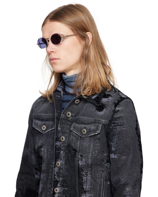 メンズ Jean Paul Gaultier シルバー 'The 55-3175' サングラス Black