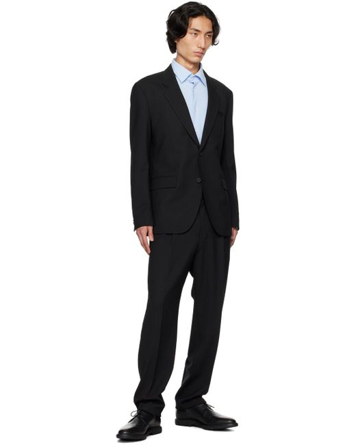 HUGO Black Single-breasted Suit for men