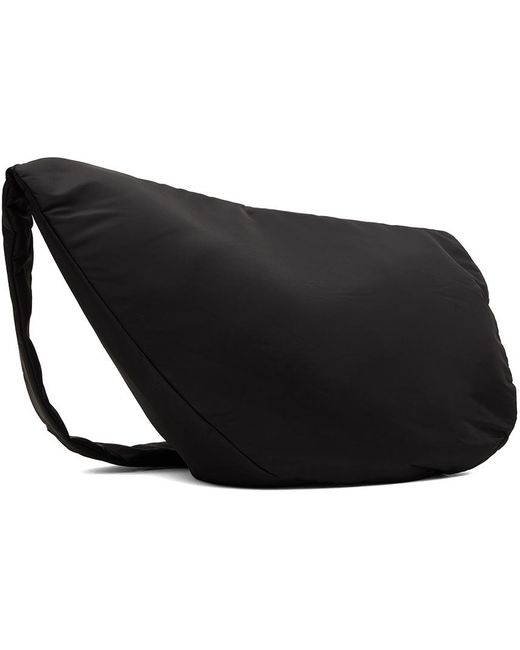 HELIOT EMIL Black Amorphous Crossbody Bag for men