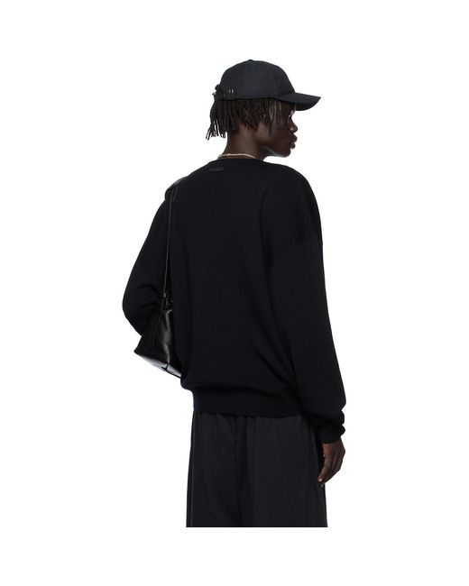 Fear Of God Black Long Sleeve Crewneck Sweater for men