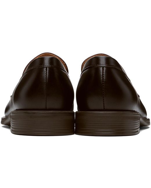 Flâneurs remi bruns en cuir PS by Paul Smith pour homme en coloris Black