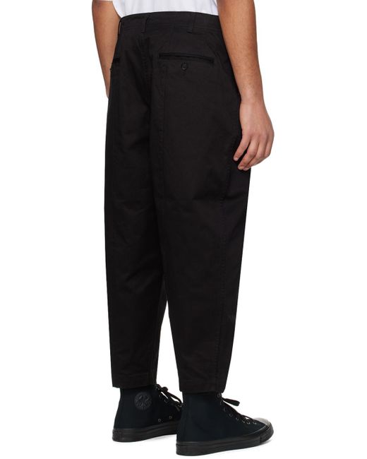 Pantalon teint en plongée noir Comme des Garçons pour homme en coloris Black