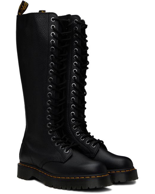Dr. Martens Black 1b60 Bex Pisa Leather Boots