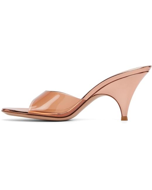 Gianvito Rossi Black Sofia Mule 70 Heeled Sandals