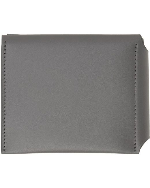 Acne Gray Folded Wallet for men