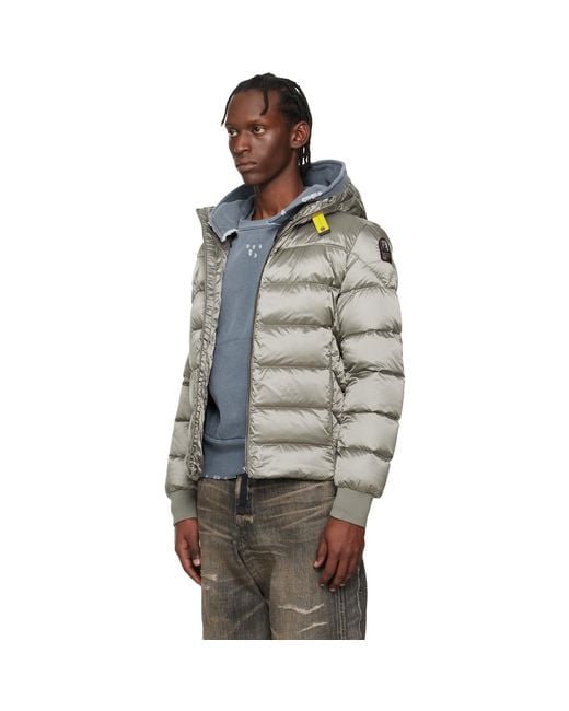 Parajumpers Gray Pharrell Hooded Down Jacket for men