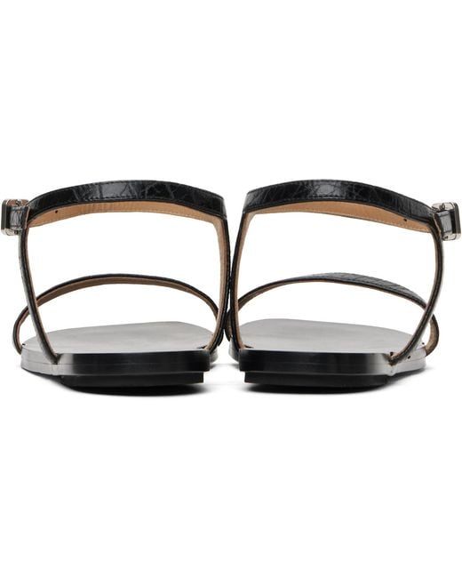 Marsèll Black Sottile Sandals