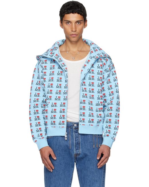 Ashley Williams Butterfly Hoodie in Blue for Men | Lyst UK