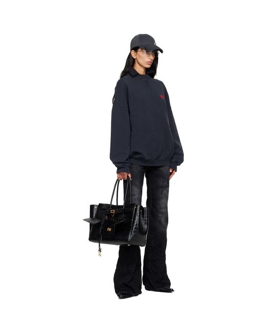 Balenciaga Blue Wide Leg Jeans