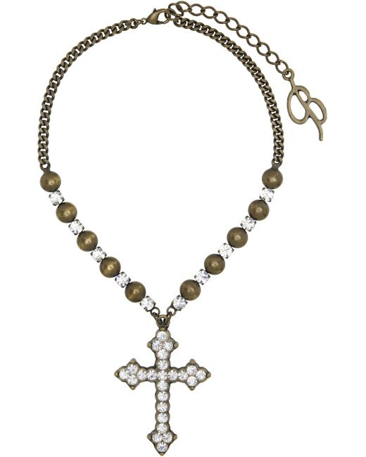 Blumarine Gold Cross Necklace | Lyst