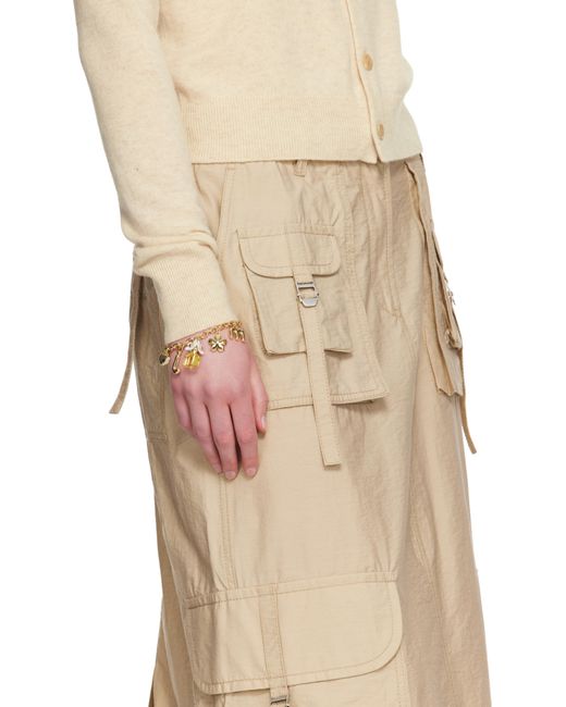 Marc Jacobs Black Daisy Charm Bracelet