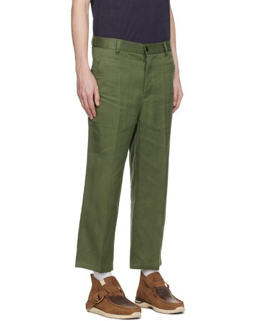 Visvim Green Alda Hw Trousers for men