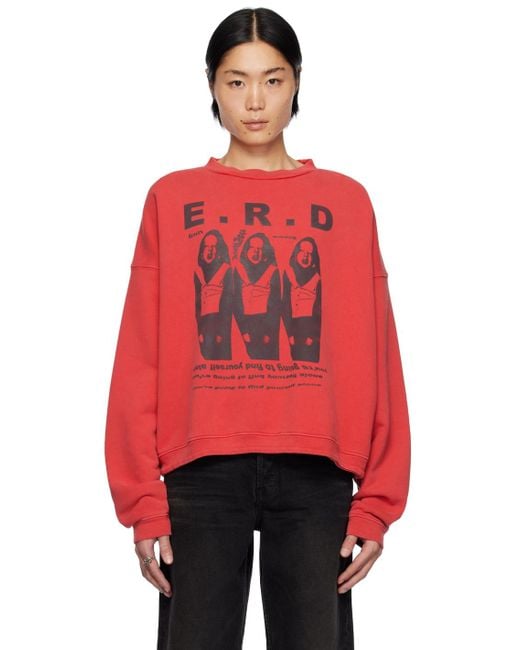 Enfants Riches Deprimes Red Graphic Sweatshirt for men
