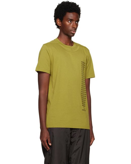 moncler rubberized print t shirt