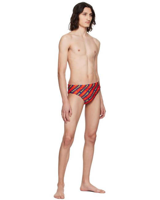 Martine Rose Multicolor Striped Swim Briefs for men