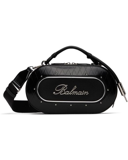 Balmain Black Radio Bag for men