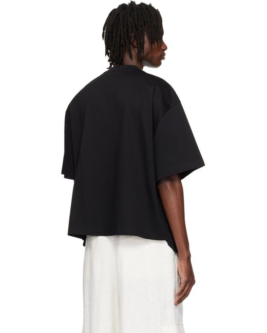 NAMESAKE Black Jodye Twist T-Shirt for men