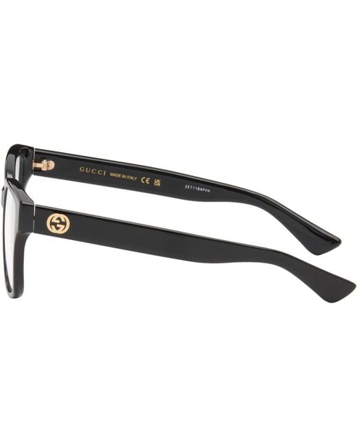 Gucci Brown Large Square Acetate Glasses