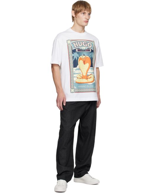HUGO Black Cobra T-Shirt for men