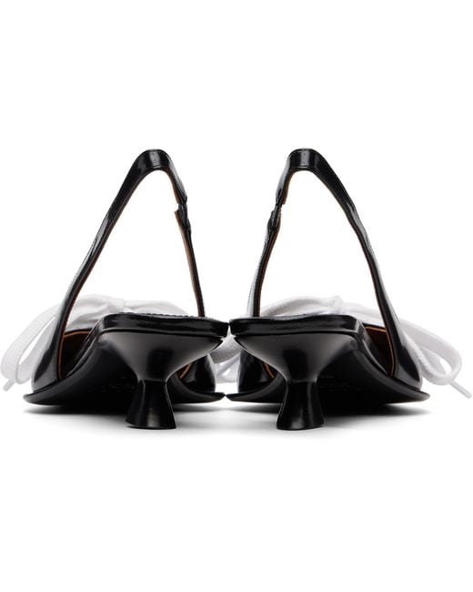 Marni Black Kat Slingback Kitten Heels