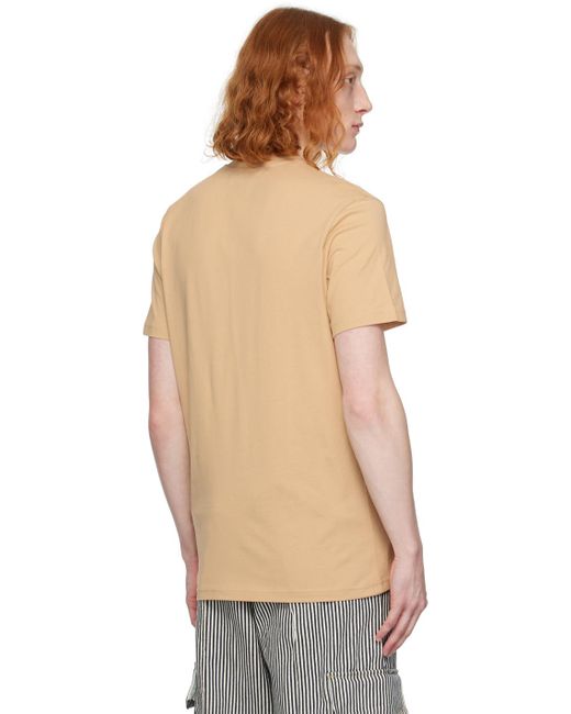 Moschino Multicolor Beige Teddy Patch T-shirt for men