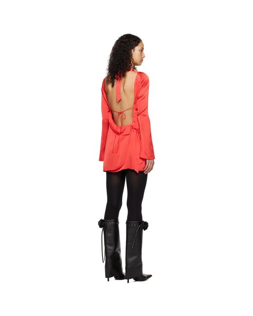 GUIZIO Red Lleo Mini Dress