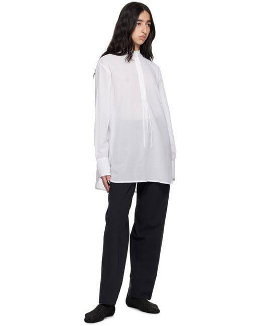 Totême  Black Stand-Collar Shirt