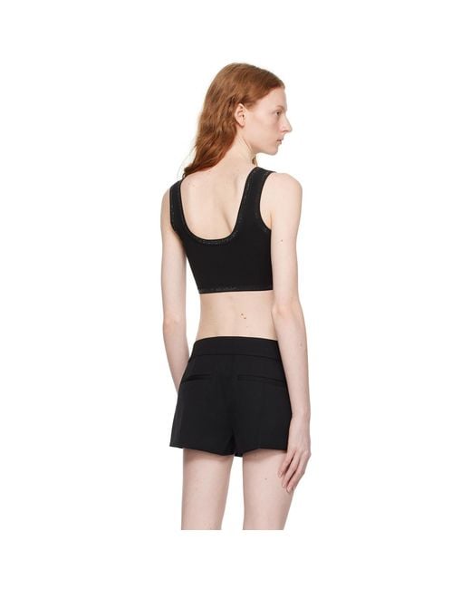 Alexander Wang Black Crystal Camisole