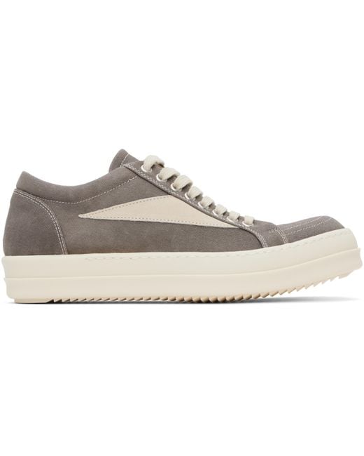 メンズ Rick Owens グレー Hollywood Vintage スニーカー Black